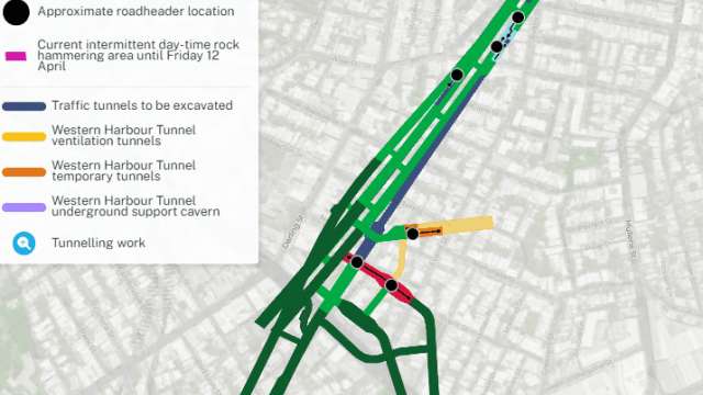 Western Harbour Tunnel Stage 1 - weekly tunnelling update - Rozelle and Balmain | 22 March 2024 news post