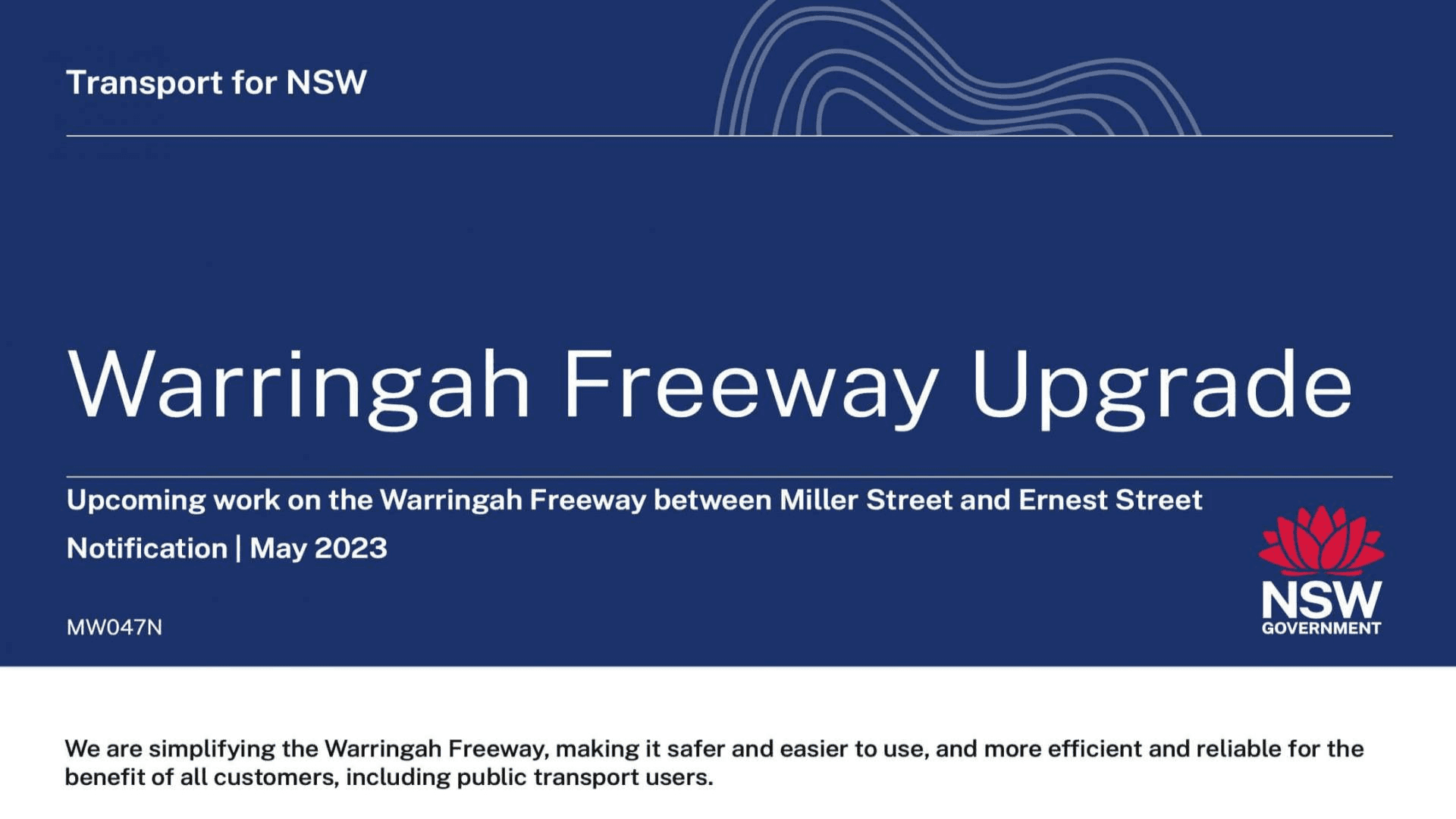 Warringah Freeway Upgrade CMS Staging | Warringah Freeway Upgrade ...