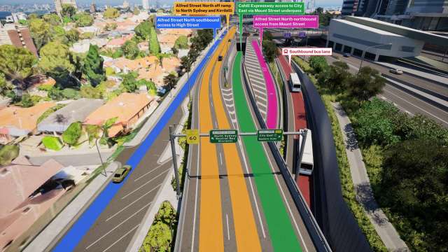 Access changes southbound to the Cahill Expressway via the new Mount Street underpass news post thumbnail