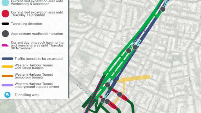 Western Harbour Tunnel Stage 1 - weekly tunnelling update - Rozelle and Balmain | 17 November 2023 news post