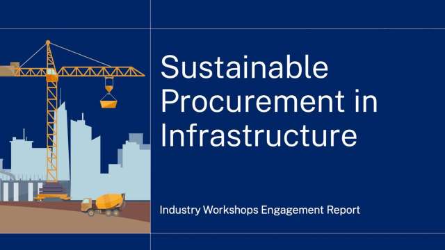Sustainable Procurement in Infrastructure Workshop Report news post thumbnail