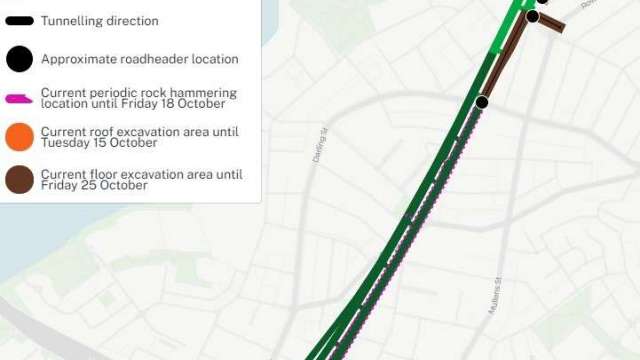 Western Harbour Tunnel Stage 1 - weekly tunnelling update - Rozelle, Balmain and Birchgrove | 4 October 2024 news post