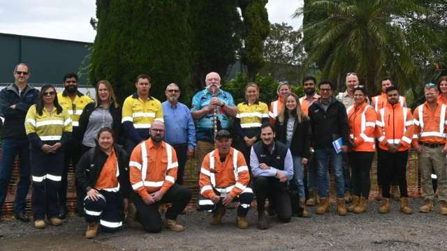 Traditional Worimi custodian and Order Of Australia Medalist (OAM) Lennie Anderson delivers cultural heritage training for M1 extension team news post thumbnail