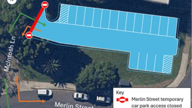 Daytime closures of Merlin Street reserve temporary community car park news post