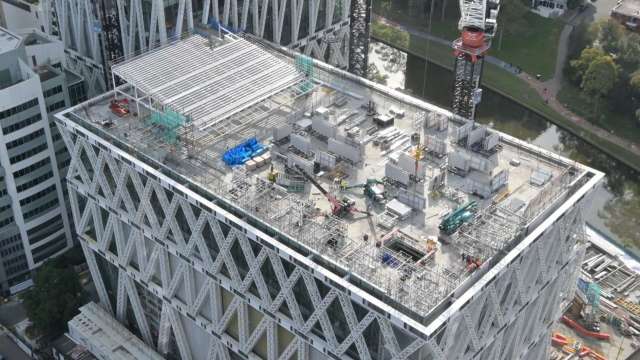 Rooftop Pavilion taking shape news post thumbnail
