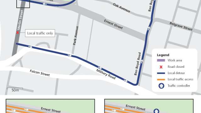 Traffic changes in Cammeray from Monday 13 December news post