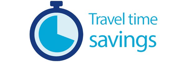 travel time savings infographic