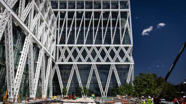 Powerhouse Parramatta reaches 95% completion with work progressing on the public domain.&nbsp; news post