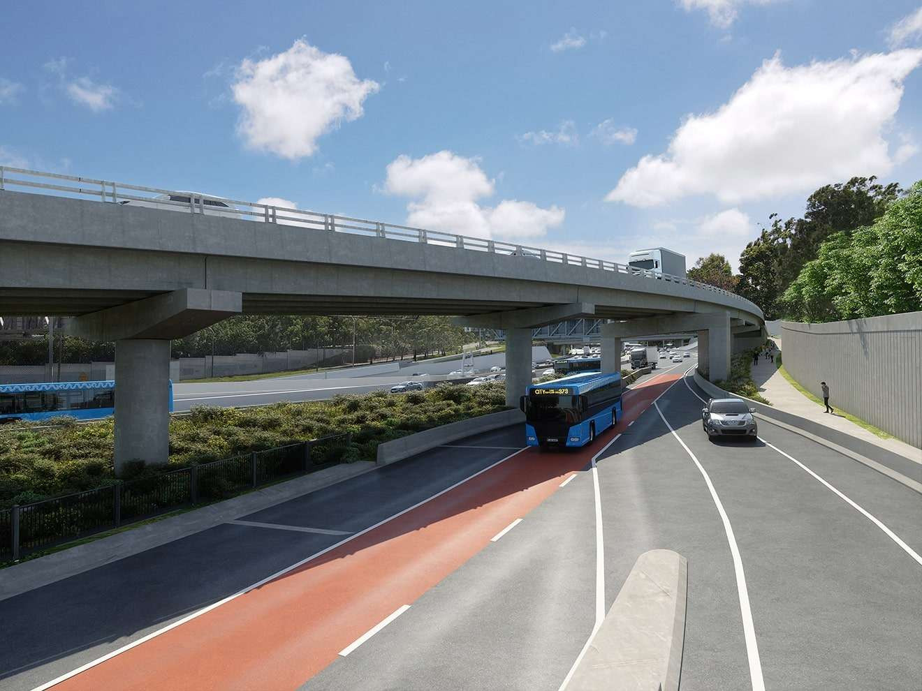 Artist's impression, Miller Street viaduct