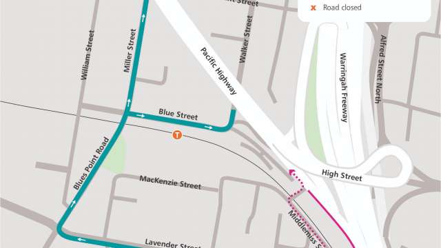 North Sydney traffic changes from Monday 9 August to Saturday 14 August 2021 news post