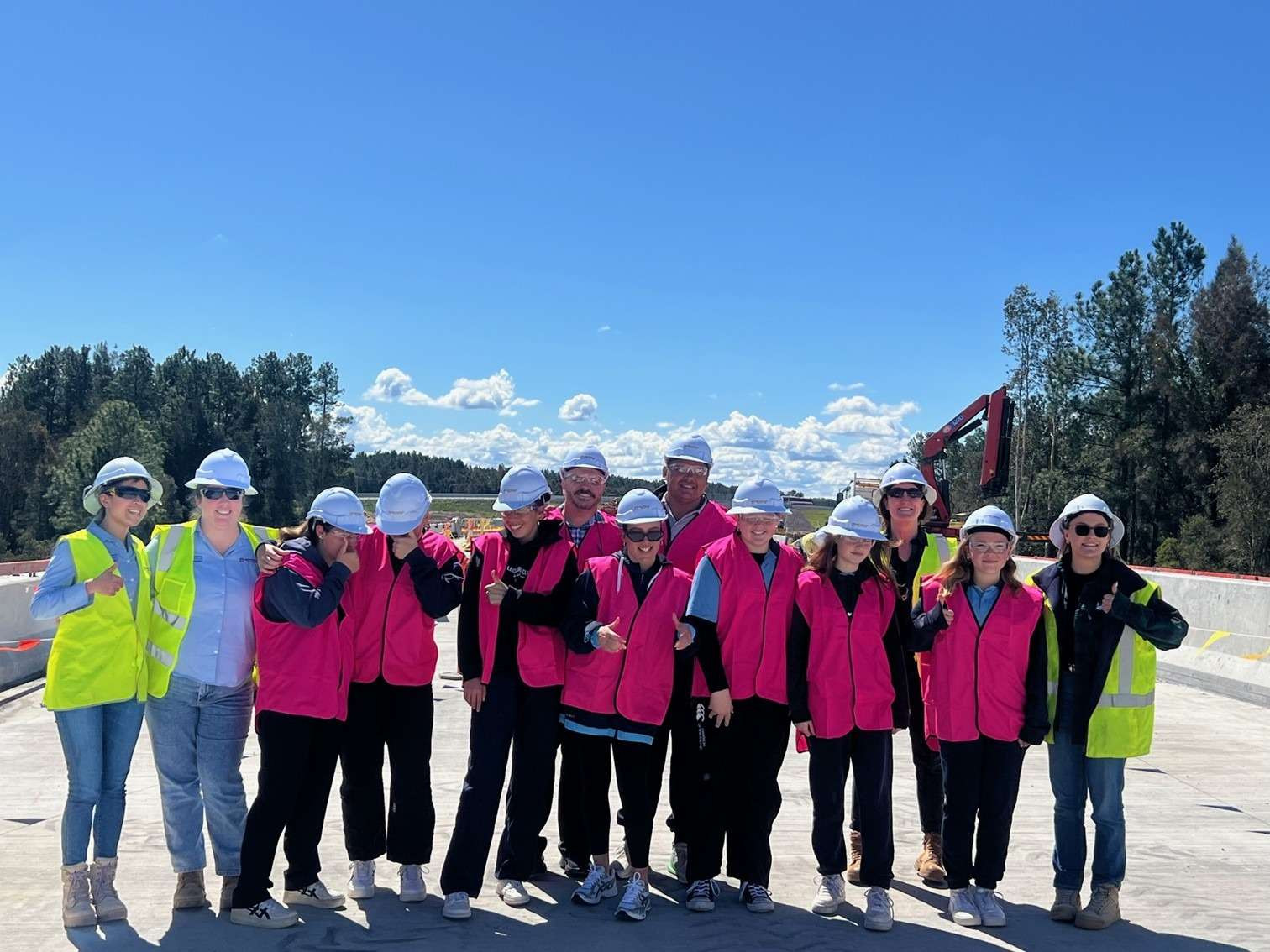 M1 extension to Raymond Terrace Project Inspires Indigenous Girls on Site Visit news post thumbnail