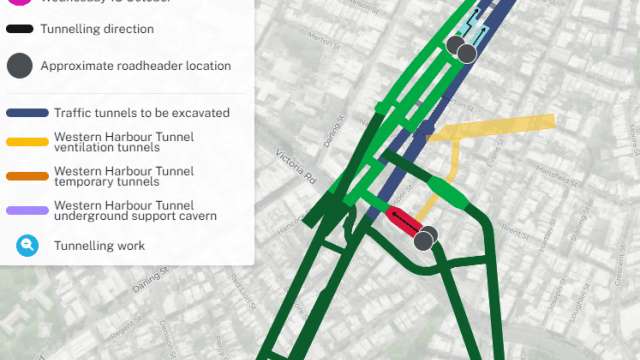 Western Harbour Tunnel Stage 1 - weekly tunnelling update - Rozelle and Balmain | 13 October 2023 news post