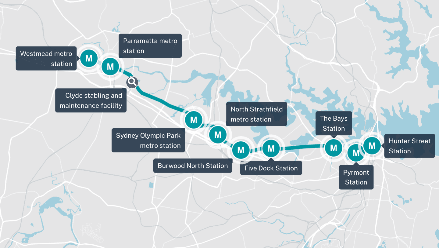 Sydney Metro Interactive Map Sydney Metro West - Interactive Portal | Transport For Nsw | Community  Analytics